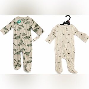 Dinosaur Print Kids Footies (2pack)